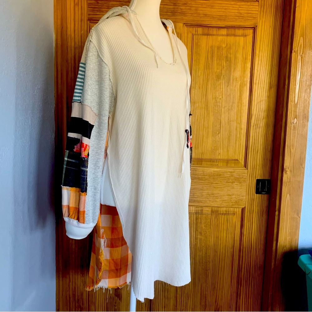 Free People Patchwork Sweatshirt